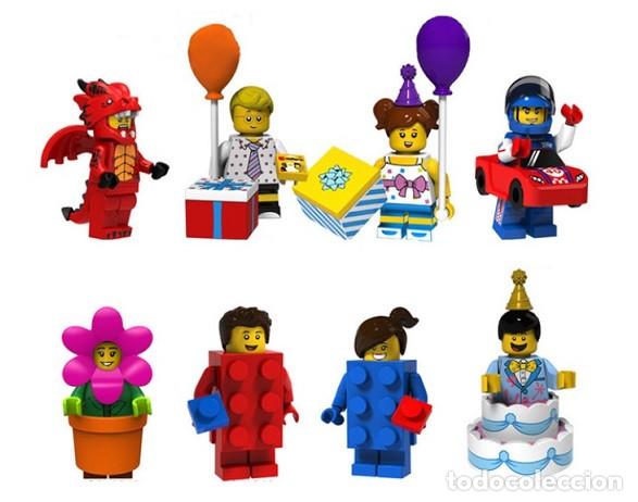 Figuras de acci&oacute;n: Lote de 8 Figuras Construccion Dragon Suit, Birthday Party Boy, Birthday Party, Race Car, Flowerpot