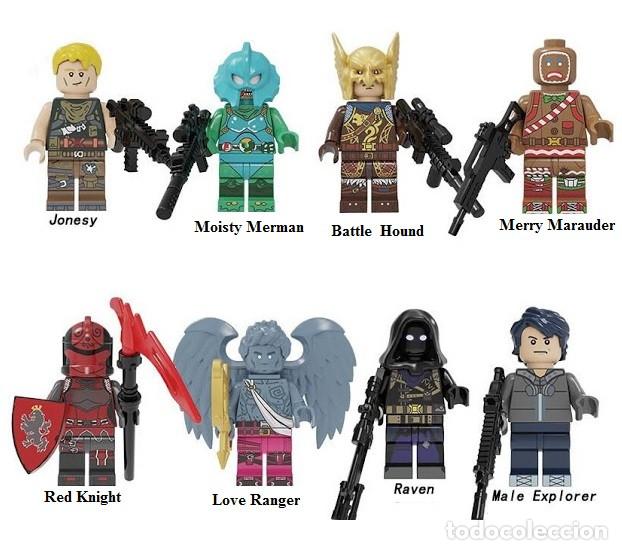 Figuras de acci&oacute;n: Lote de 8 Figuras Construccion Fortnite (model 4) - Foto 1