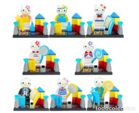 Actionfiguren: Lote de 8 Figuras Construccion Hello Kitty (model 1)