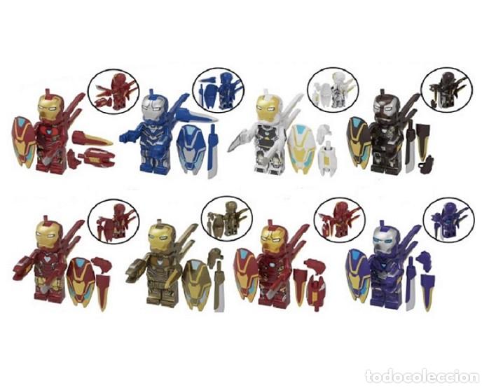 Figuras de acci&oacute;n: Lote de 8 Figuras Construccion Iron Man (model 2) - Foto 1