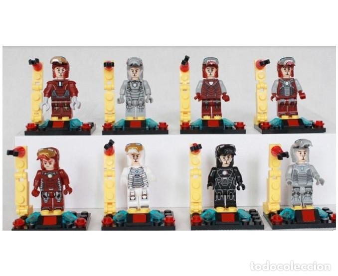 Figuras de acci&oacute;n: Lote de 8 Figuras Construccion Iron Man (model 3) - Foto 1
