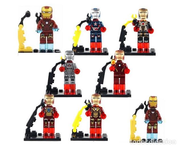 Figuras de acci&oacute;n: Lote de 8 Figuras Construccion Iron Man (model 4) - Foto 1