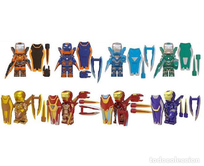 Figuras de acci&oacute;n: Lote de 8 Figuras Construccion Iron Man (model 6) - Foto 1