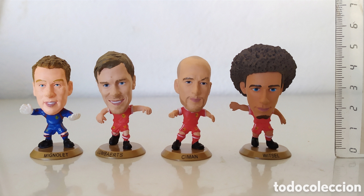 Figuras de acci&oacute;n: Lote 4 futbolistas jugadores futbol figura mu&ntilde;eco