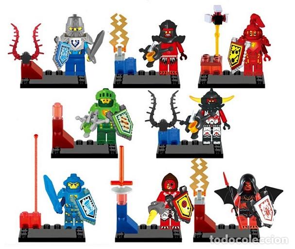 Actionfiguren: Lote de 8 Figuras Construccion Knights Nexus Nexo