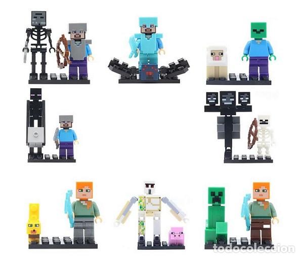 Figuras de acci&oacute;n: Lote de 8 Figuras Construccion Minecraft (model 8) - Foto 1