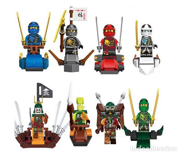 Figuras de acci&oacute;n: Lote de 8 Figuras Construccion Ninjago (model 10) - Foto 1