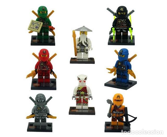 Figuras de acci&oacute;n: Lote de 8 Figuras Construccion Ninjago (model 12) - Foto 1
