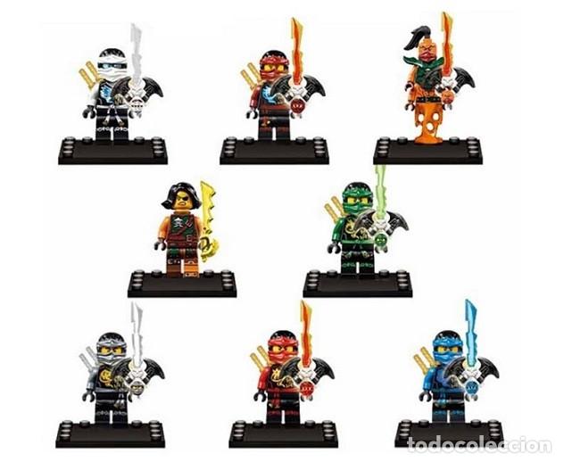 Figuras de acci&oacute;n: Lote de 8 Figuras Construccion Ninjago (model 16) - Foto 1