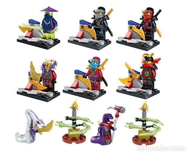 Figuras de acci&oacute;n: Lote de 8 Figuras Construccion Ninjago (model 19) - Foto 1