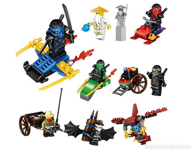Figuras de acci&oacute;n: Lote de 8 Figuras Construccion Ninjago (model 20) - Foto 1