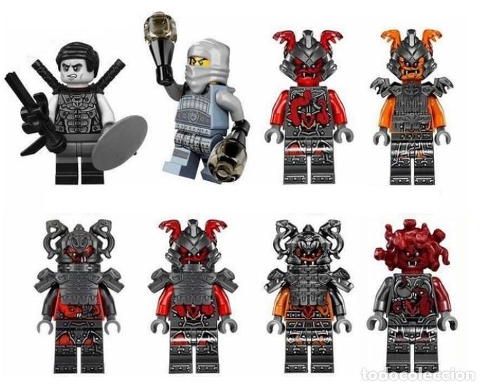 Figuras de acci&oacute;n: Lote de 8 Figuras Construccion Ninjago (model 22) - Foto 1