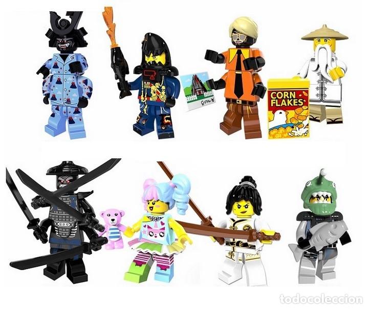 Figuras de acci&oacute;n: Lote de 8 Figuras Construccion Ninjago (model 23) - Foto 1
