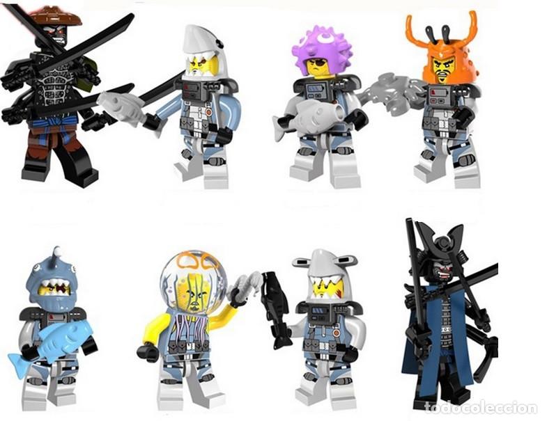Figuras de acci&oacute;n: Lote de 8 Figuras Construccion Ninjago (model 24) - Foto 1