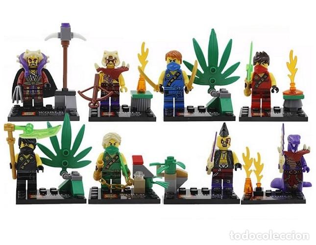 Figuras de acci&oacute;n: Lote de 8 Figuras Construccion Ninjago (model 26) - Foto 1