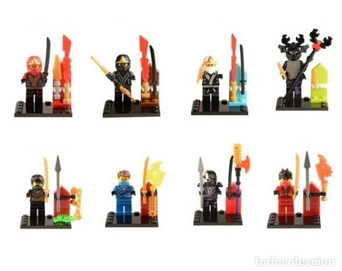 Figuras de acci&oacute;n: Lote de 8 Figuras Construccion Ninjago (model 29) - Foto 1