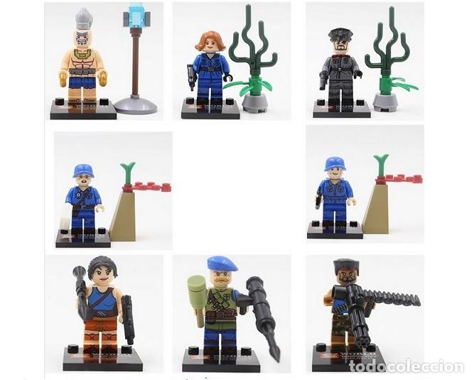 Figuras de a&ccedil;&atilde;o: Lote de 8 Figuras Construccion Playa, isla Boom Beach