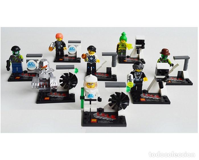 Actionfiguren: Lote de 8 Figuras Construccion S.W.A.T. Agentes Unidad Cientifica