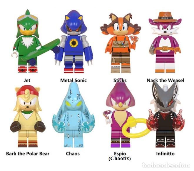 Figuras de acci&oacute;n: Lote de 8 Figuras Construccion Sonic The Hedgehog (model 4) - Foto 1