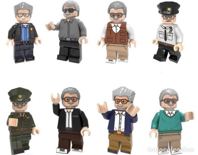 Figuras de acci&oacute;n: Lote de 8 Figuras Construccion Stan Lee - Foto 1