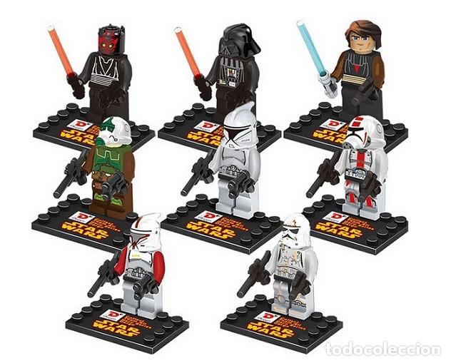 Figuras de acci&oacute;n: Lote de 8 Figuras Construccion Star Wars (model 3) - Foto 1
