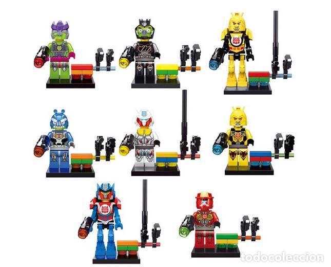 Figuras de acci&oacute;n: Lote de 8 Figuras Construccion Transformers Angry Birds - Foto 1
