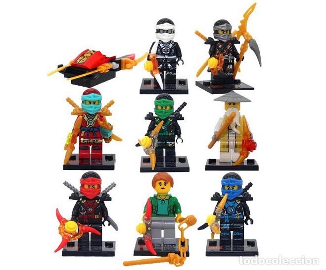Figuras de acci&oacute;n: Lote de 9 Figuras Construccion Ninjago (model 1) - Foto 1