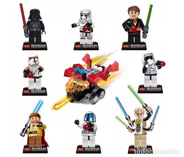 Figuras de acci&oacute;n: Lote de 9 Figuras Construccion Star Wars (model 7) - Foto 1