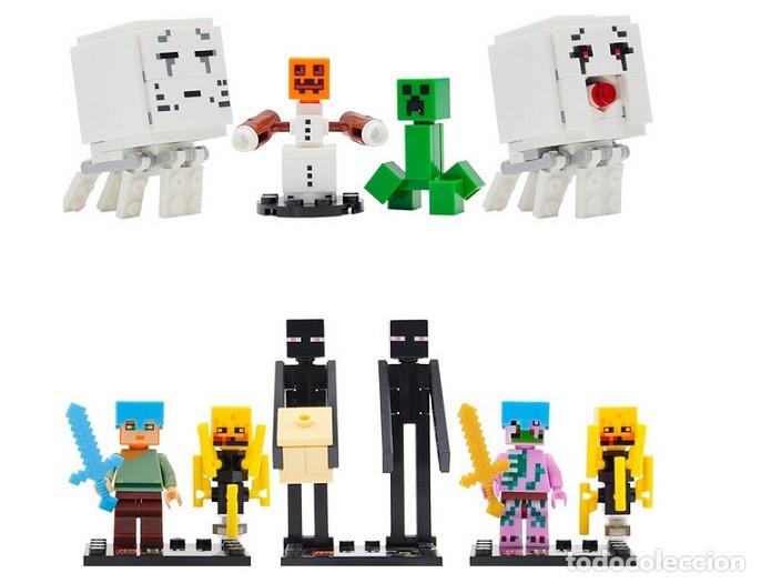Figuras de acci&oacute;n: Lote de 10 Figuras Construccion Minecraft (model 4) - Foto 1