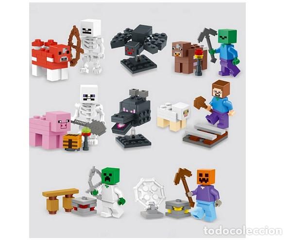Figuras de acci&oacute;n: Lote de 12 Figuras Construccion Minecraft (model 3) - Foto 1