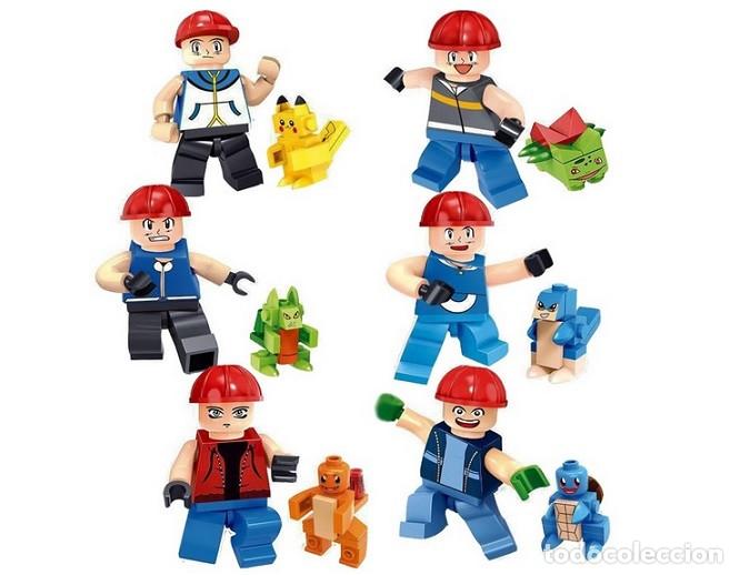 Figurines d'action: Lote de 12 Figuras Construccion Pokemon (model 4)