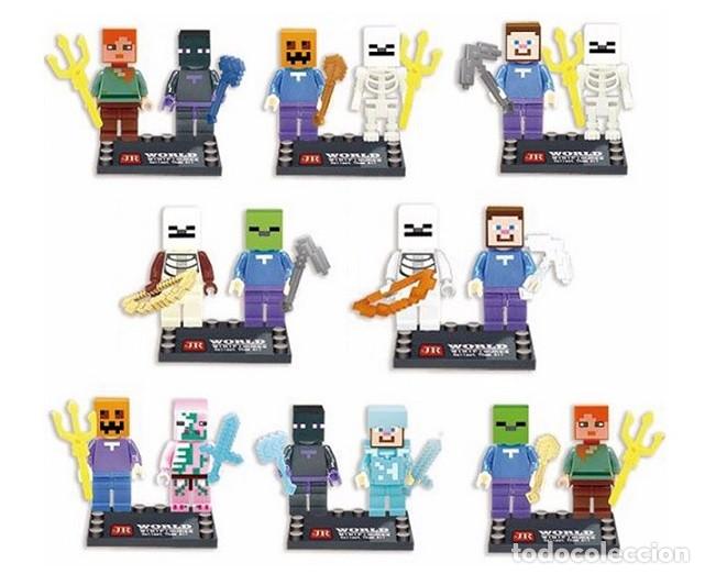 Figuras de acci&oacute;n: Lote de 16 Figuras Construccion Minecraft (model 2) - Foto 1