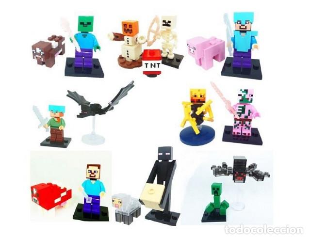 Figuras de acci&oacute;n: Lote de 16 Figuras Construccion Minecraft (model 7) - Foto 1