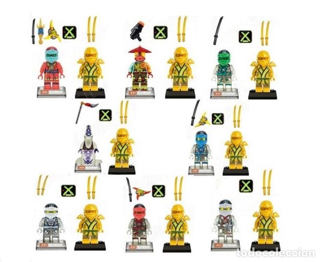 Figuras de acci&oacute;n: Lote de 16 Figuras Construccion Ninjago (model 14) - Foto 1