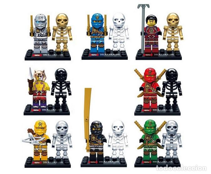 Figuras de acci&oacute;n: Lote de 16 Figuras Construccion Ninjago (model 27) - Foto 1