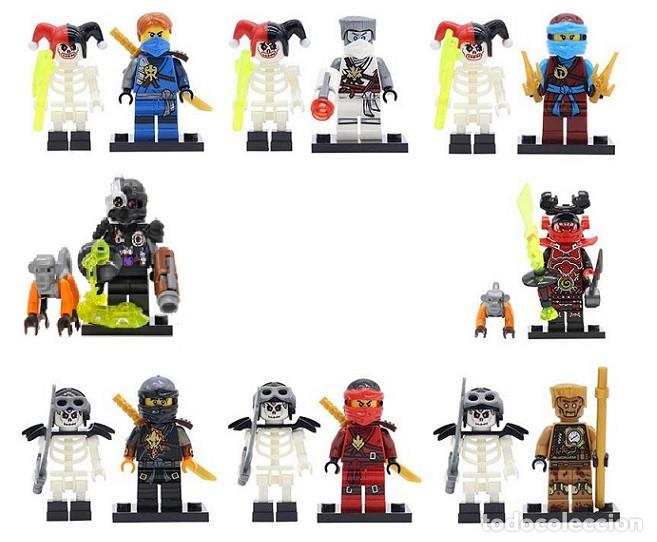 Figuras de acci&oacute;n: Lote de 16 Figuras Construccion Ninjago (model 28) - Foto 1