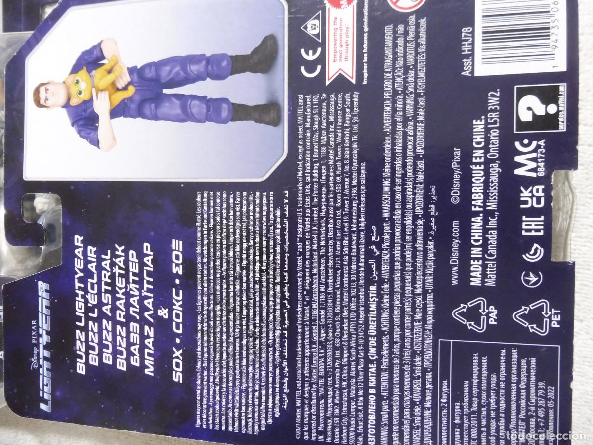 Figuras de acci&oacute;n: Figura en blister de Buzz lightyear con Sox, Mattel 2021 - Foto 8