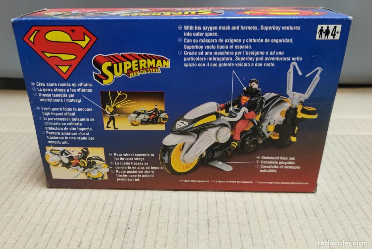 Figuras de acci&oacute;n: Superman de Kenner Superboy Cycle moto - Foto 3