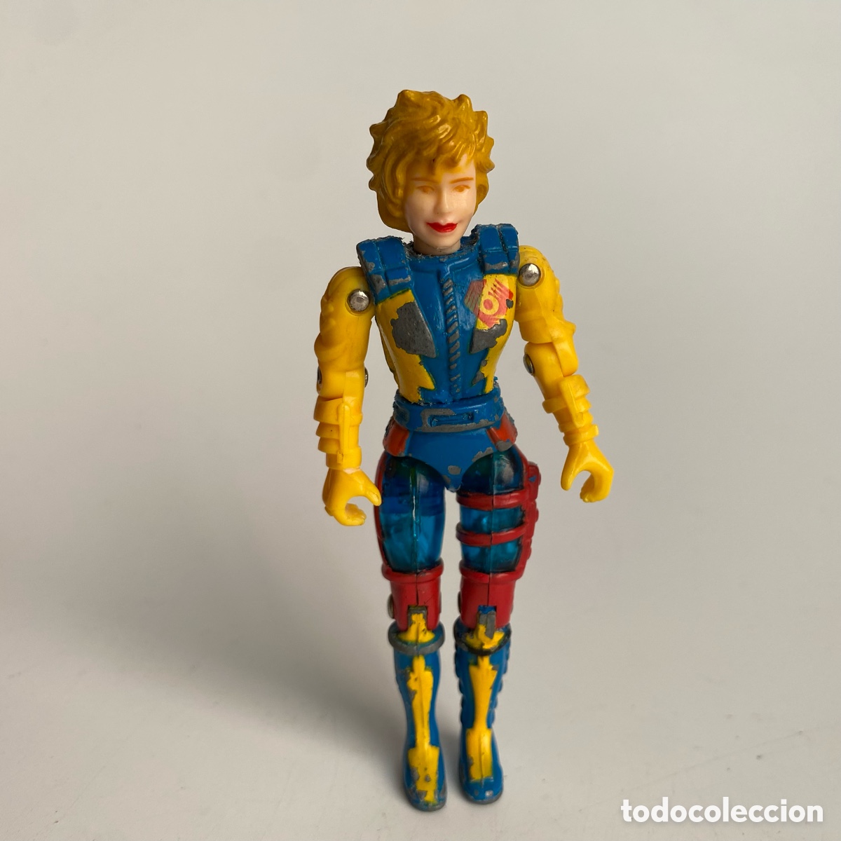 Figuras de acci&oacute;n: Figura mu&ntilde;eco Binoc six Ljn metal 1986 bionix