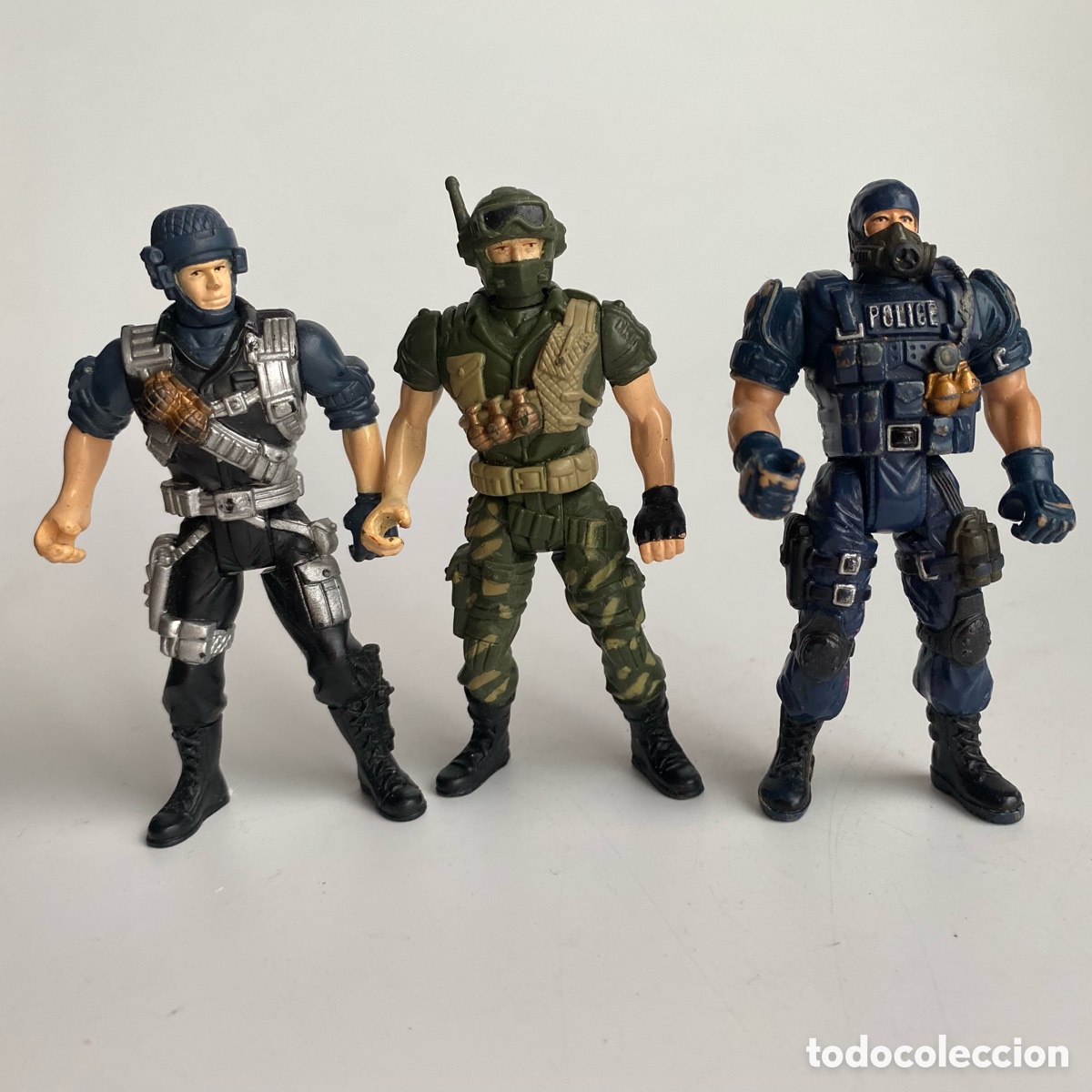 Actionfiguren: Lote figuras mu&ntilde;ecos Fuerzas especiales soldados marines policia Chap mei