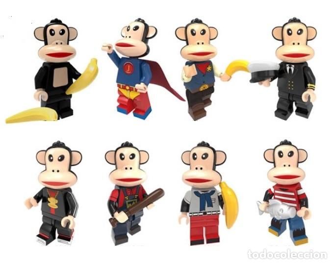 Figurines d'action: Lote de 8 Figuras Construccion Paul Frank