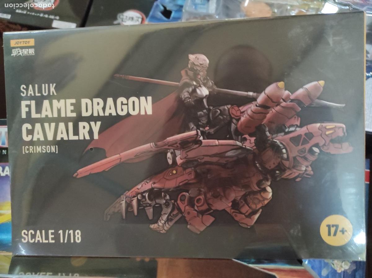 Figurines d'action: Saluk Flame Dragon Cavalry Crimson JOytoy nuevo