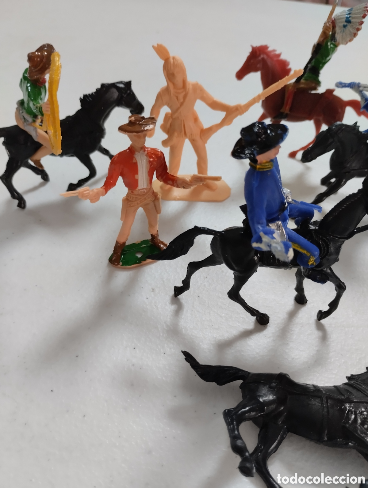 Figuras de acci&oacute;n: Lote figuras indios y federales COMANSI - Foto 2