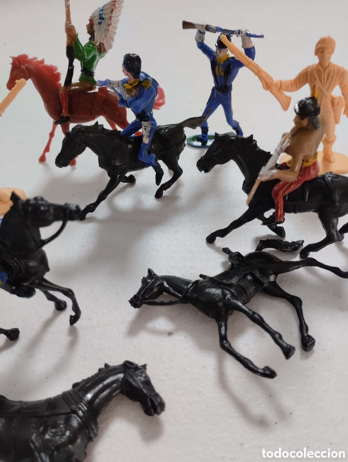 Figuras de acci&oacute;n: Lote figuras indios y federales COMANSI - Foto 3