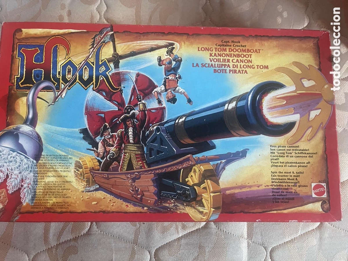 Figuras de acci&oacute;n: Hook bote pirata Mattel a&ntilde;o 1192