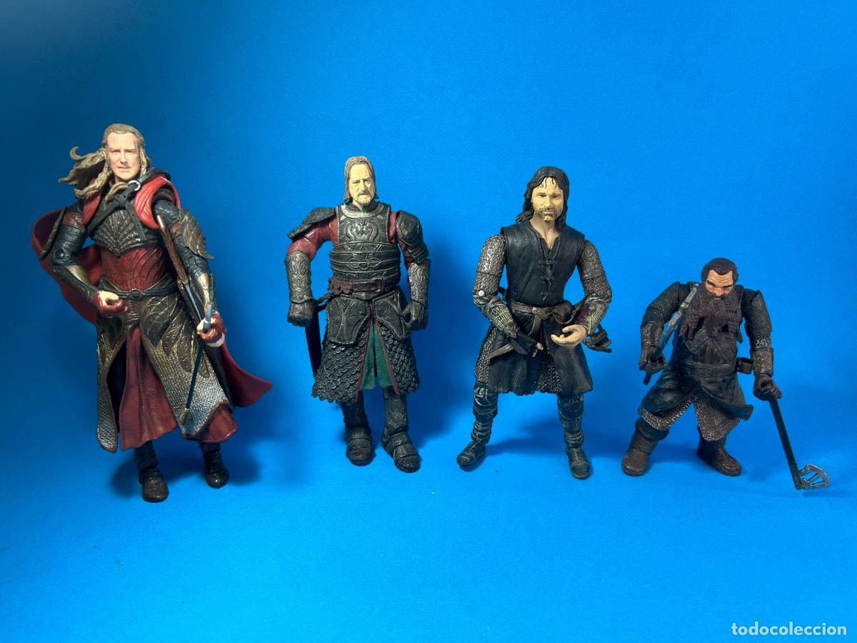 Figuras de acci&oacute;n: LOTE 4 FIGURAS EL SE&Ntilde;OR DE LOS ANILLOS - Foto 1
