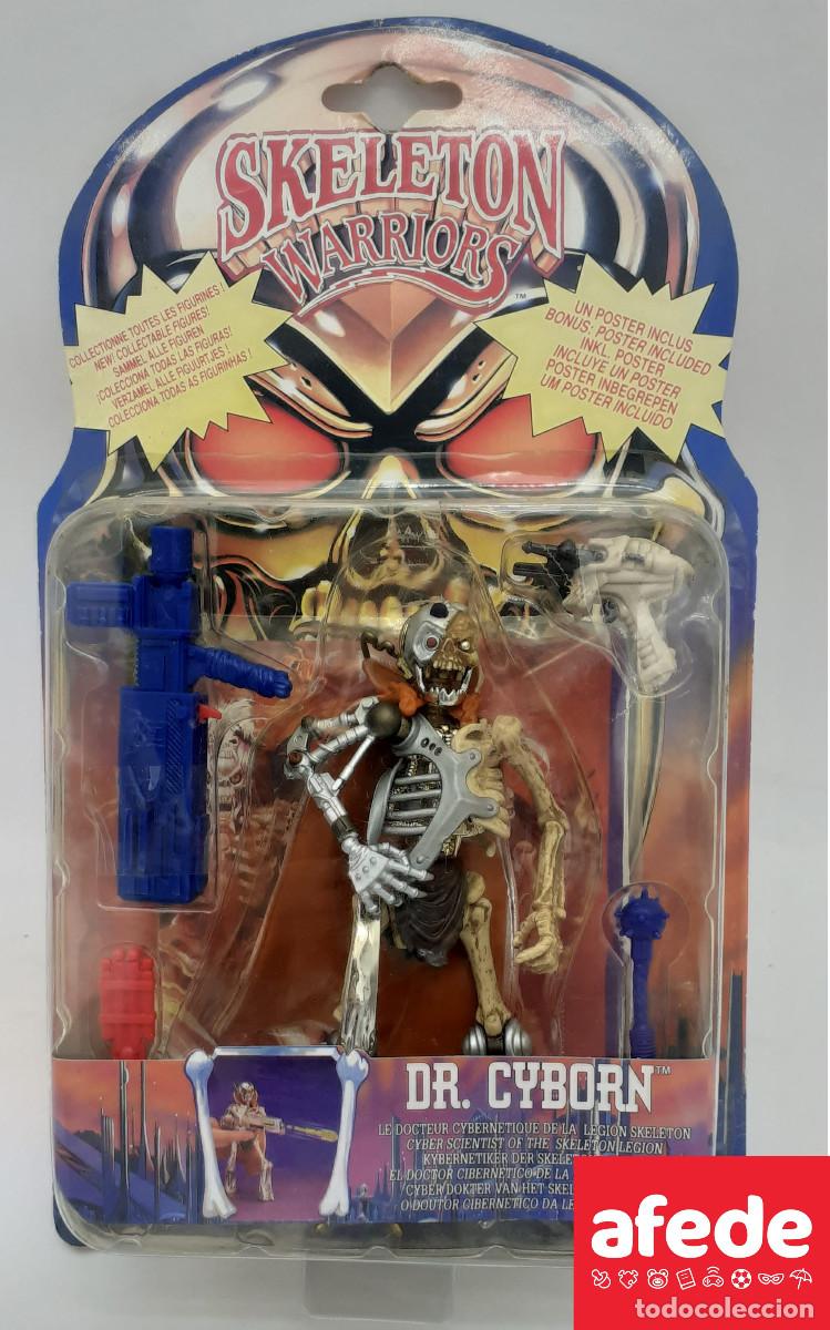 Figuras de acci&oacute;n: SKELETON WARRIORS DR CYBORN A&Ntilde;O 1994 EN SU BLISTER ORIGINAL