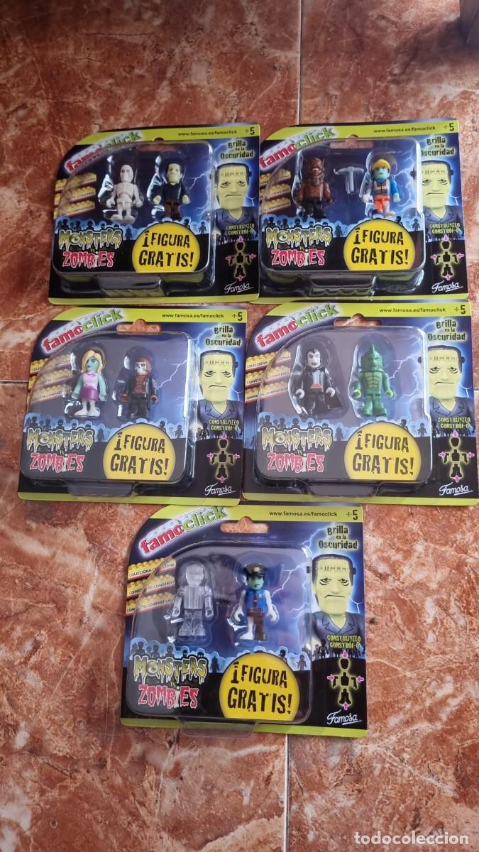 Actionfiguren: Lote blisters FAMOCLICKS, de Famosa, Monsters vs. zombies