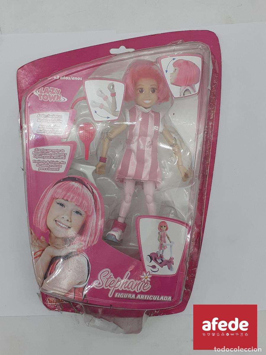 Figuras de acci&oacute;n: LAZYTOWN FIGURA ARTICULADA STEPHANIE EN SU CAJA