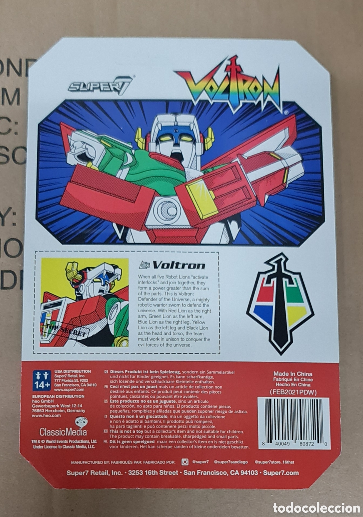 Figuras de acci&oacute;n: Voltron Reaction Retro Action Super7 3.75&rdquo; - Foto 2